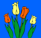 Dibujo Tulipanes pintado por KARINA