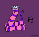 Dibujo Serpiente pintado por santiii