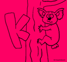 Dibujo Koala pintado por kaareen