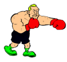 Dibujo Boxeador pintado por Rocky