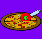 Dibujo Pizza pintado por diegoa