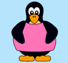 Dibujo Pingüino pintado por nicolay