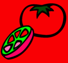 Dibujo Tomate pintado por carolsisleypedraza