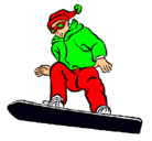 Dibujo Snowboard pintado por egoegoegoegoistaaaa