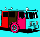 Dibujo Camión de bomberos pintado por marina.s