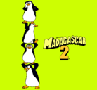 Dibujo Madagascar 2 Pingüinos pintado por leandro151