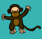 Dibujo Mono pintado por steffa