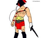Dibujo Gladiador pintado por BRAVO