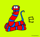 Dibujo Serpiente pintado por sofi