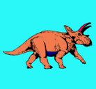 Dibujo Triceratops pintado por ivan