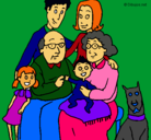 Dibujo Familia pintado por tayra