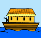 Dibujo Arca de Noe pintado por daniela