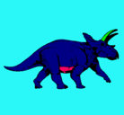 Dibujo Triceratops pintado por pablo