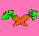 Dibujo zanahorias pintado por zanahorias
