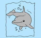 Dibujo Delfín pintado por alondra