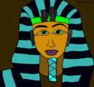 Dibujo Tutankamon pintado por paulaz