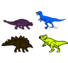 Dibujo Dinosaurios de tierra pintado por rolfe