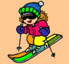 Dibujo Niño esquiando pintado por sofi