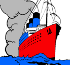 Dibujo Barco de vapor pintado por ericezekiel