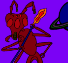 Dibujo Hormiga alienigena pintado por electro
