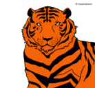 Dibujo Tigre pintado por karo