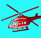 Dibujo Helicóptero  pintado por claudia