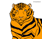 Dibujo Tigre pintado por belenleilani