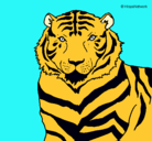 Dibujo Tigre pintado por gregory