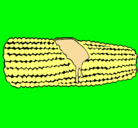 Dibujo Mazorca de maíz pintado por annerys