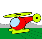 Dibujo Helicóptero pequeño pintado por BEKER