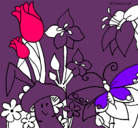 Dibujo Fauna y flora pintado por luciana2