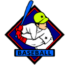 Dibujo Logo de béisbol pintado por pablo