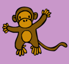 Dibujo Mono pintado por elizbeth