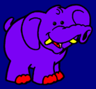 Dibujo Elefante pintado por sashagomezmorales