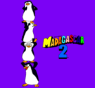 Dibujo Madagascar 2 Pingüinos pintado por niico0liita