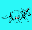 Dibujo Triceratops pintado por ben10