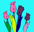 Dibujo Tulipanes pintado por isidora