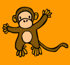 Dibujo Mono pintado por sarahnurisluz