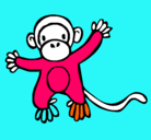 Dibujo Mono pintado por sebastiangutierrezjuare