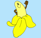 Dibujo Banana pintado por Yeunii