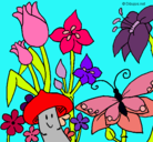 Dibujo Fauna y flora pintado por lupita