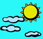 Dibujo Sol y nubes 2 pintado por karina