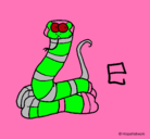 Dibujo Serpiente pintado por mariana