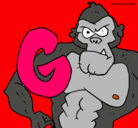 Dibujo Gorila pintado por mariagabrielagomez