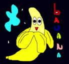 Dibujo Banana pintado por yauya