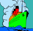 Dibujo Barco de vapor pintado por dibujolucia