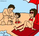 Dibujo Vacaciones familiares pintado por karlet