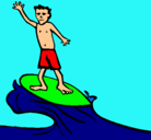 Dibujo Surfista pintado por aiinoha