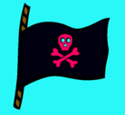 Dibujo Bandera pirata pintado por alejandrarosas