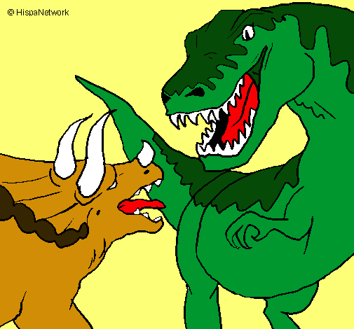 Lucha de dinosaurios